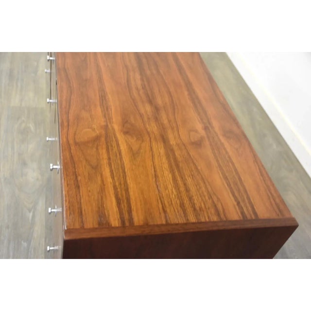 Wood Mainline by Hooker Walnut Long Dresser For Sale - Image 7 of 10