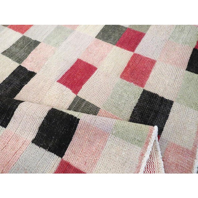 Galerie Shabab Collection Mid-20th Century Turkish Art Deco Accent Rug For Sale - Image 9 of 10