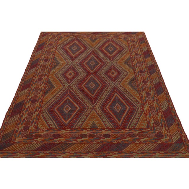 Tribal Rug & Kilim’s Mashwani Afghan Baluch With Colorful Geometric Patterns For Sale - Image 3 of 7