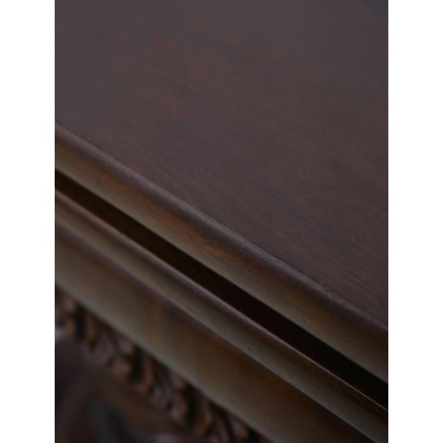 Antique American Mahogany Empire Style Game Table For Sale - Image 16 of 18