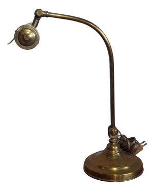 Art Nouveau Belle Époque Desk Lamp in Brass with Articulated Arm, 1890s