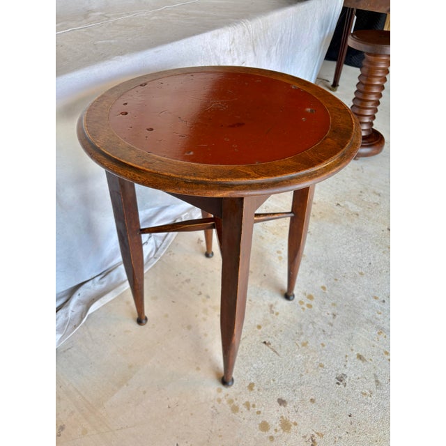 English 20th Century English Oak Tavern Side Table For Sale - Image 3 of 12