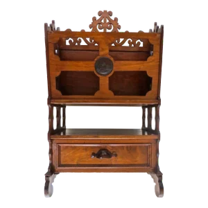Magazine Rack Walnut Centennial Exhibition, Circa 1876