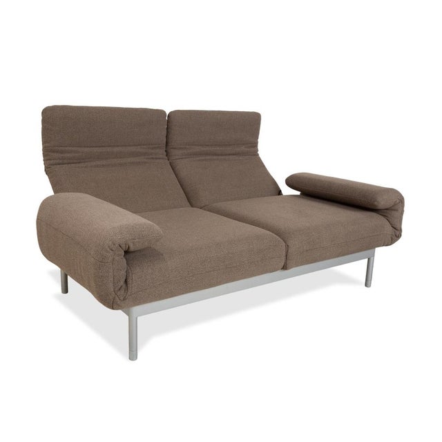 Modern Grey Fabric Plura Two-Seater Sofa with Manual Function from Rolf Benz For Sale - Image 3 of 18
