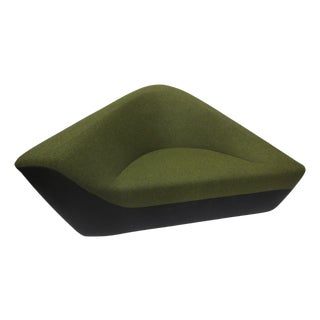 Walter Knoll Seating Stones Lounge Chair in Green / Grey (New) For Sale