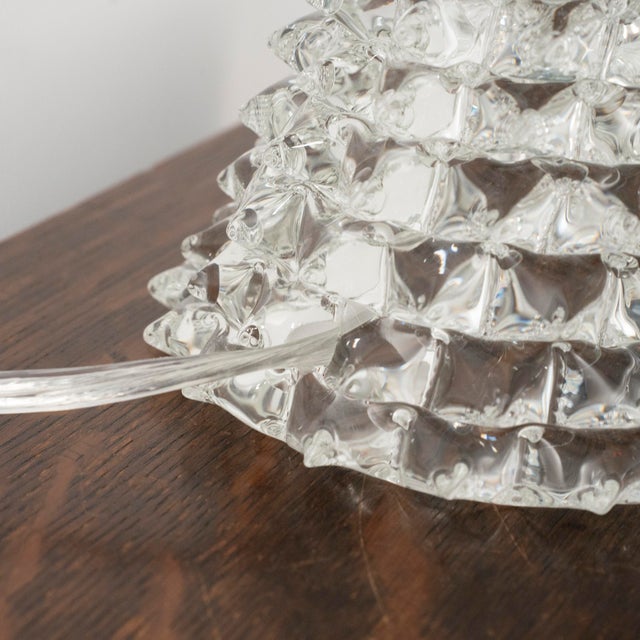 Table Lamps in Rostrato Murano Blown Glass, Italy, 1980s, Set of 2 For Sale - Image 12 of 13