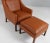 Børge Mogensen Set of Wingback Chair and Ottoman by Børge Mogensen for Fredericia For Sale - Image 4 of 11