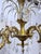 1930's Ornate Bronze Chandelier With Crystal Pendant For Sale - Image 9 of 12