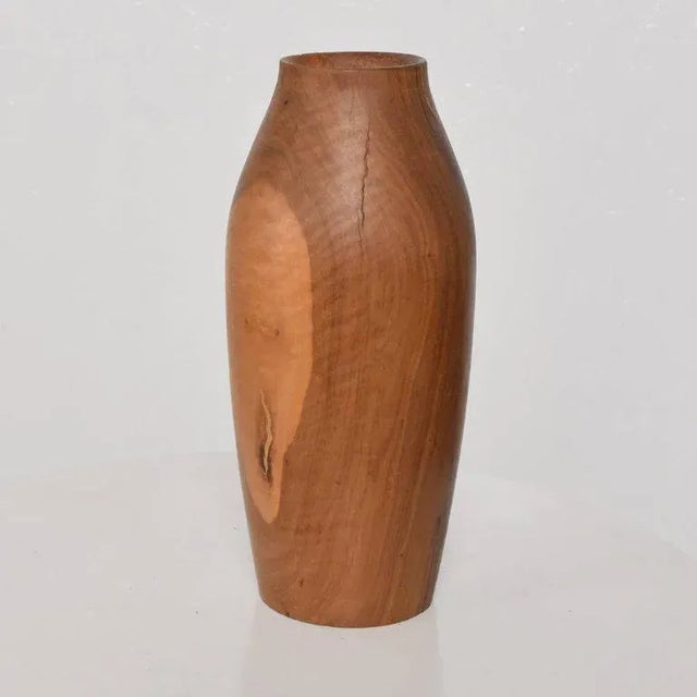 Mid-Century Modern Wood Vase Sculptural Shape For Sale In San Diego - Image 6 of 11