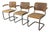 Set of 3 Mid Century Modern Cesca Chairs by Marcel Breuer For Sale