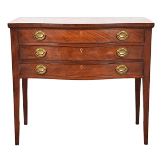 Baker Furniture Style Federal Mahogany Serpentine Front Buffet Server, Circa 1920s For Sale