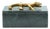 Matthew Izzo Home Allie Green Marble Box With Brass Alligator Handle For Sale