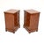 Antique Georgian Burr Walnut Bedside Chest of Drawers, 1930, Set of 2 For Sale - Image 3 of 11