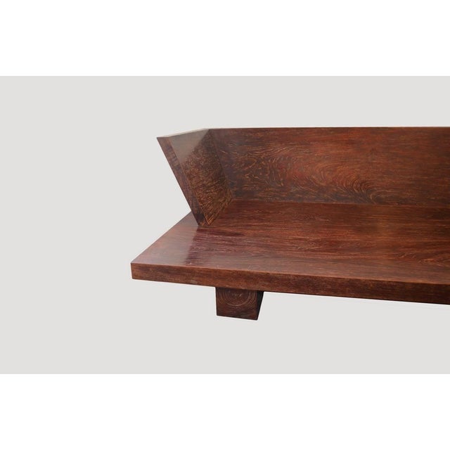 Contemporary Andrianna Shamaris Modern Teak Wood Day Bed For Sale - Image 3 of 18