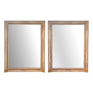 Large Giltwood Wall Mirrors with Decorative Frames, 19th Century, Set of 2 For Sale