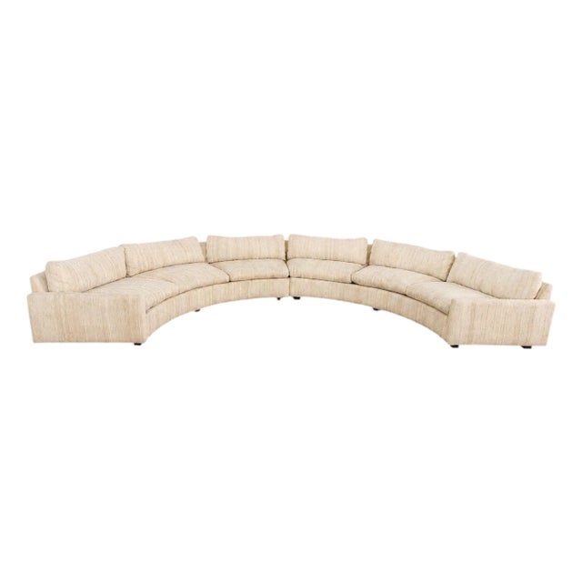 Milo Baughman for Thayer Coggin Semi-Circular Sofa, 1970 For Sale