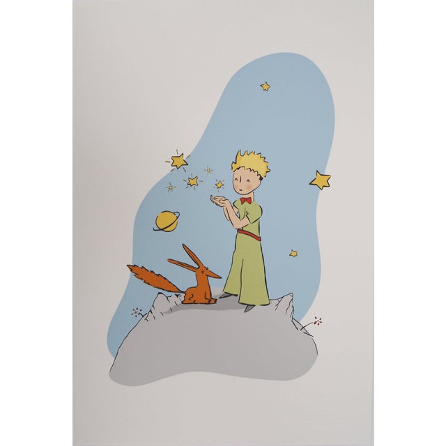 Antoine De Saint-Exupery, Le Petit Prince, le renard et les étoiles, Lithograph For Sale