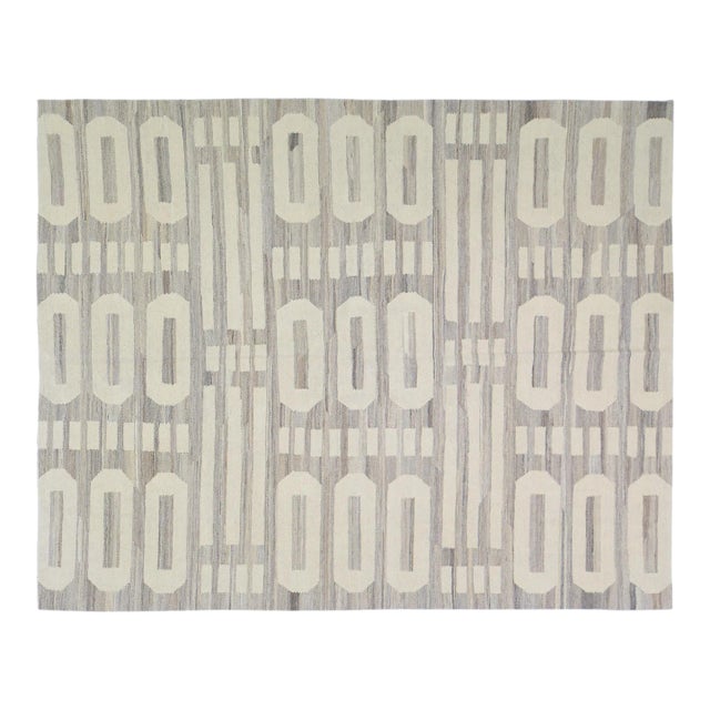 1960s Vintage Moroccan Tribal Handmade Hand Knotted Kilim With Natural Colors,6'x7'6 For Sale