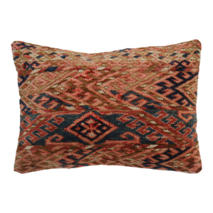 Lumbar Antique Turkeman Rug Pillow
