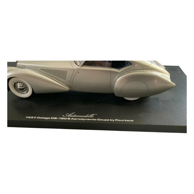 1937 Delage D8-120 S Aerodynamic Coupe Silver by Pourtout Pebble Beach 2005 Winner Lastone For Sale - Image 10 of 12
