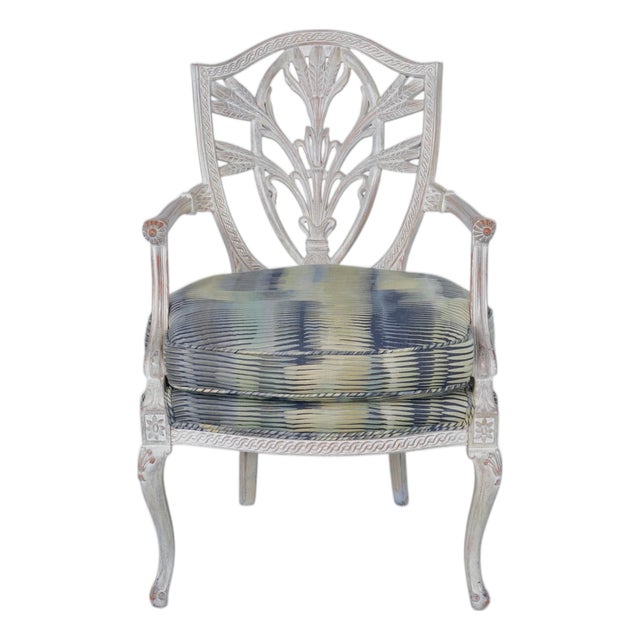 Early 20th Century Sheraron Style Arm Chair For Sale