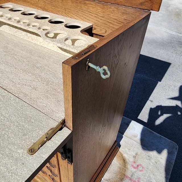 Vintage Hidden Bar Cabinet For Sale In Miami - Image 6 of 12