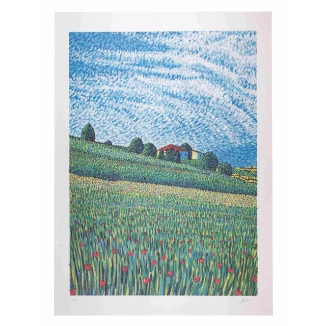 Lithograph realized by Lucio Rofrano in 1990s. Edition of 150, numbered and hand signed. Excellent condition. This piece...