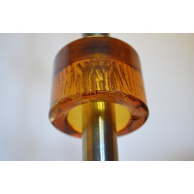 Glass and Metal Floor Lamp by Carl Fagerlund for Orrefors, Sweden, 1970s For Sale - Image 16 of 18