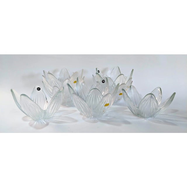 Set of 10 Rosenthal Studio Line Bleikristall German Glass bowls. Whimsical design would be a great addition to any dinner...