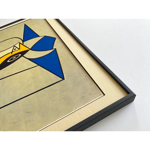 Roy Lichtenstein Vintage 1969 Framed Pop Art Lithograph