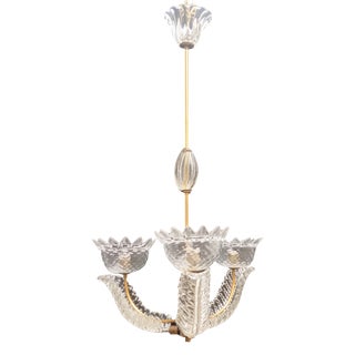 Vintage Chandelier in Murano Glass, 1940s For Sale