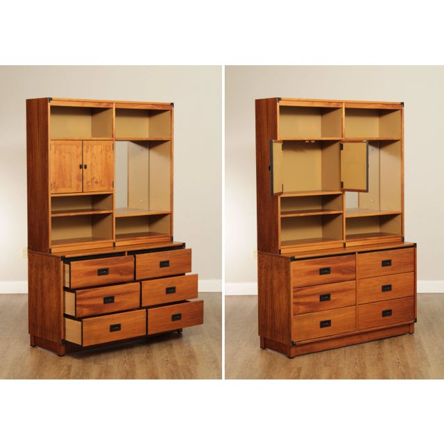 Mid-Century Modern Modulus Chest of Drawers with Bookcase