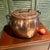 Antique Copper Cauldron With Wrought Iron Handle For Sale - Image 4 of 14