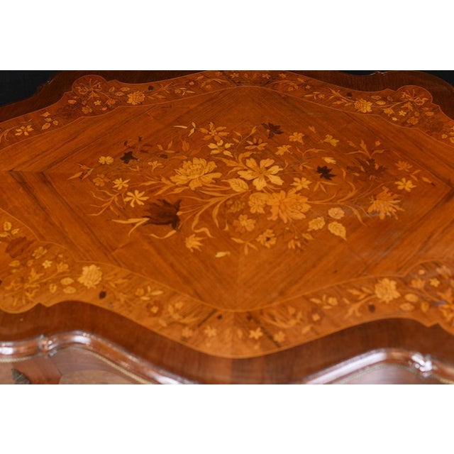 Rococo French Desk Writing Table, 1930s For Sale - Image 6 of 9