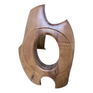 Organic Walnut Mirror, 1960s For Sale