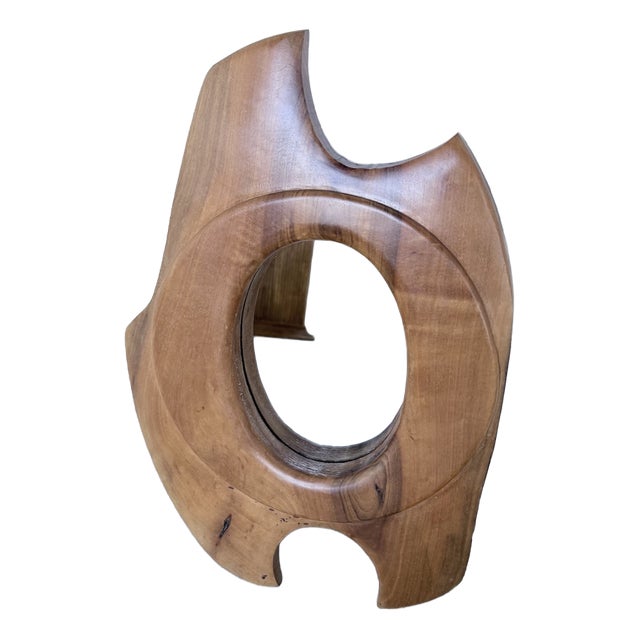 Organic Walnut Mirror, 1960s For Sale