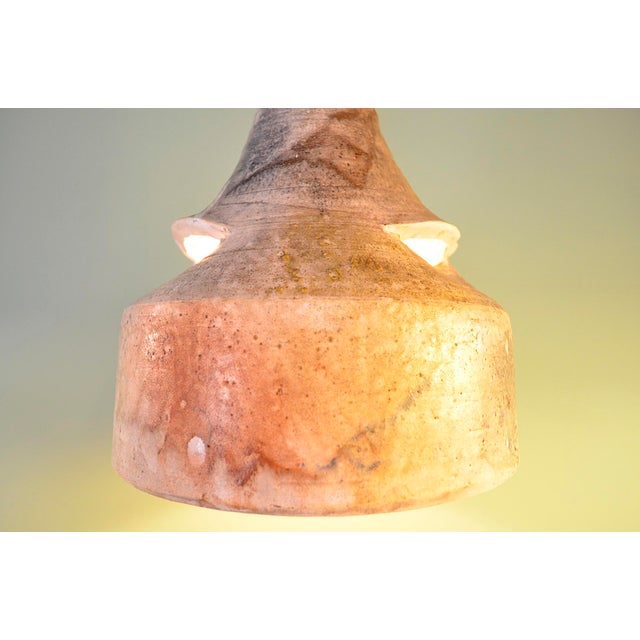 Brutalist German Studio Ceramic Lamp, 1970s For Sale - Image 13 of 16