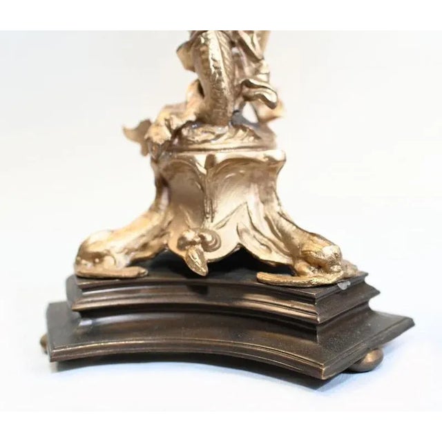 Art Nouveau Gilt Bronze Conch Figurine Maiden For Sale - Image 5 of 8