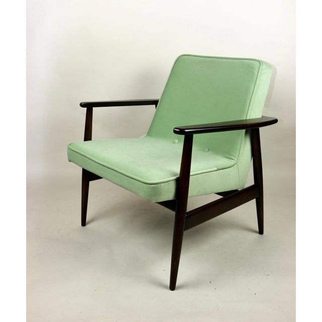 Light Green GFM63 Lounge Chair by J. Kedziorek, 1970s For Sale - Image 10 of 12