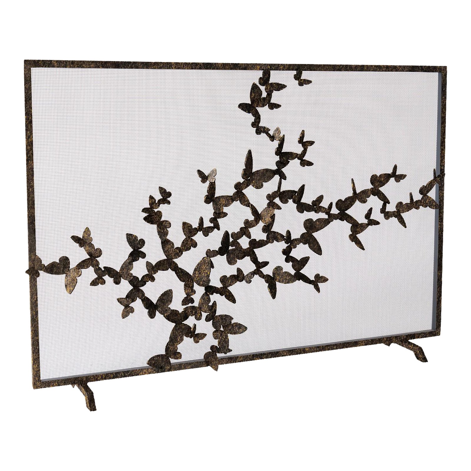 Butterfly Fire Screen Fireplace Screen | Chairish