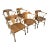 Antique Stickley Brothers Grand Rapids Solid Walnut Pub Style Dining Chairs - Set of 5 For Sale
