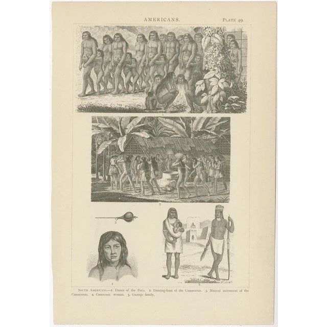 Johann Heck and Daniel Brinton, Illustrations of Various Scenes, Figures and Objects of South America, 1886, Prints, Set of 10 For Sale - Image 9 of 12