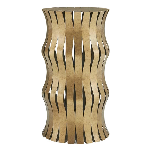 UArida Aged Gold Accent Table For Sale
