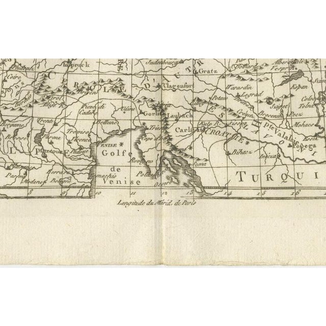 Antique German Enlightenment Map by Rigobert Bonne, 1780 For Sale - Image 10 of 12