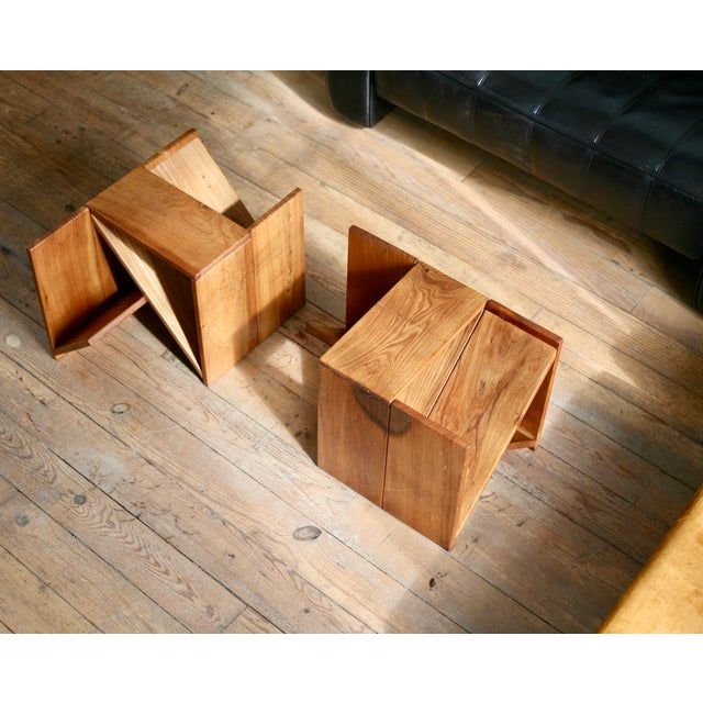 Vintage Side Tables from Maison Regain, France, 1970s, Set of 2 For Sale - Image 13 of 18