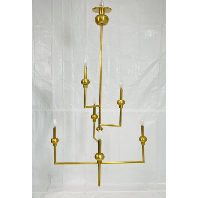 Paloma Contreras "Comtesse" Brass Chandelier for Visual Comfort Signature For Sale - Image 13 of 18
