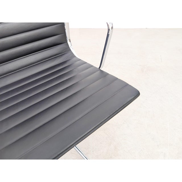 EA 108 Chair in Black Leather by Charles & Ray Eames for Vitra For Sale - Image 10 of 13
