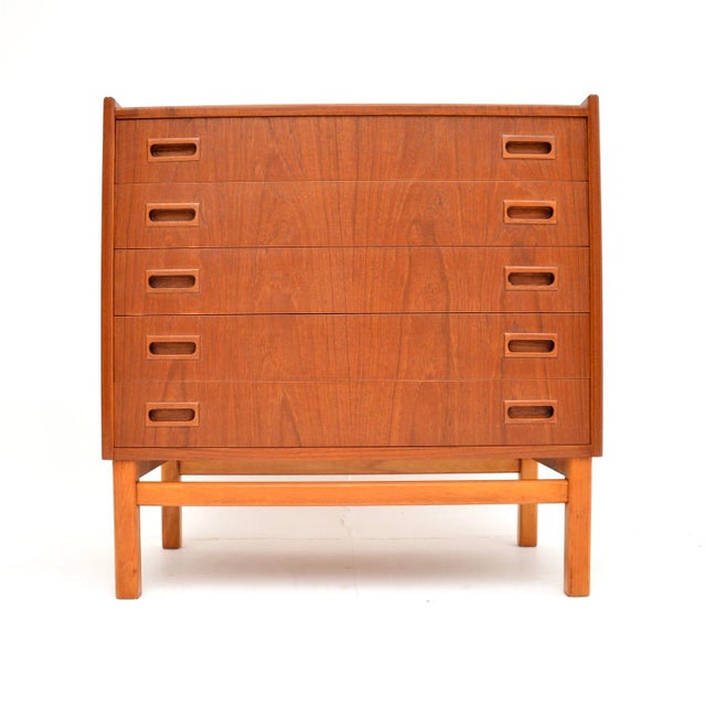A stylish and very well made Danish vintage teak chest of drawers. This was recently imported from Denmark, it dates from...