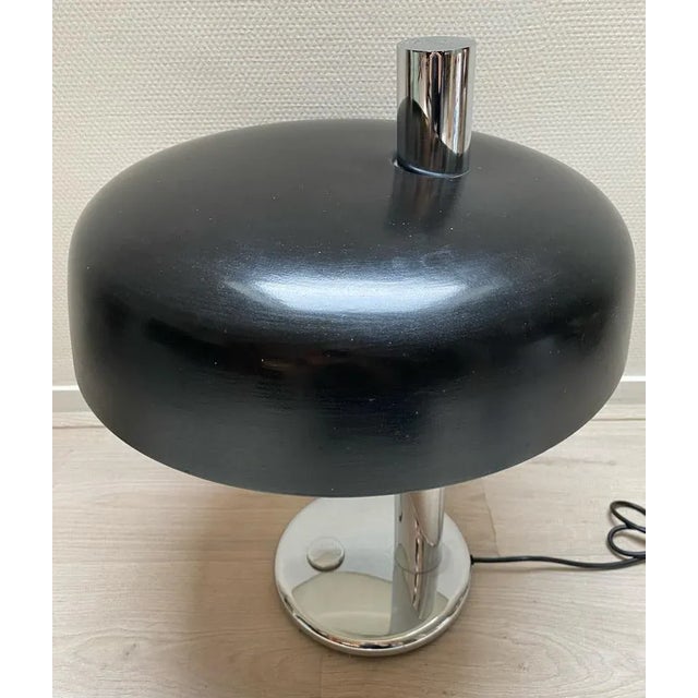 1970s Black Table Lamp by Hillebrand, 1970s For Sale - Image 5 of 14