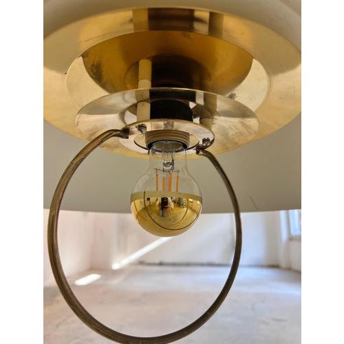 Danish Anthracite Mirrored Hanging Lamp For Sale - Image 10 of 11